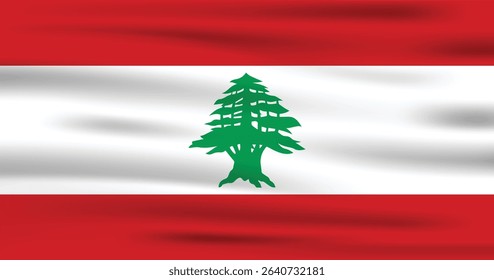Lebanon Flag Vector Icon Design