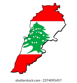 
Lebanon flag vector illustration, fits Lebanon country map frame, on isolated white background, cool for sticker, emblem, badge
banners, t-shirts, etc.