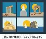Lebanon Iconic Heritage Landmarks and Monuments illustration