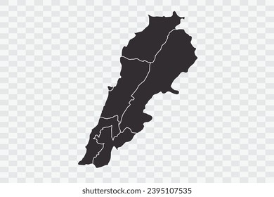 Lebanon Map iron Color on White Background quality files Png