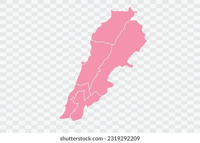 Lebanon Map Rose Color Background quality files png