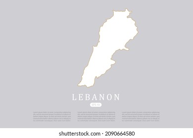 Lebanon Map World Map International Vector Stock Vector (Royalty Free ...