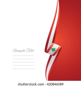 Lebanon right side brochure cover vector