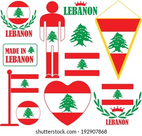 Lebanon. Vector illustration. Logo