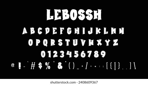 Lebossh vintage display typeface. Heavy stroke, fun character with a bit of ligatures. To give you an extra creative work.