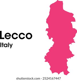 lecco italy mapa em vetores