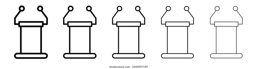 Lectern icon concept. graphic design, logo, Web, UI.