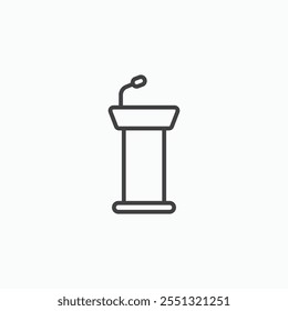 Lectern icon vector illustration. EPS10