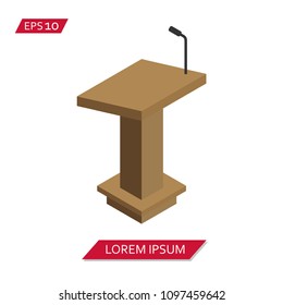 lectern vector icon symbol