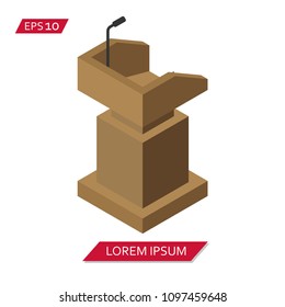 lectern vector icon symbol
