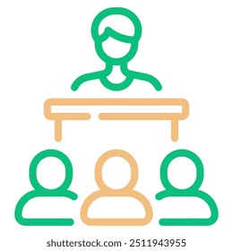 Ícone de sala de palestras para web, app, infográfico, etc