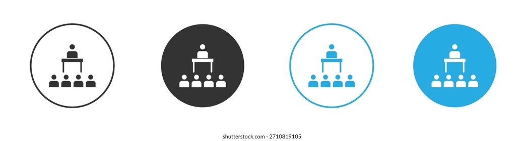 Lecture icon. Graphic icon design template