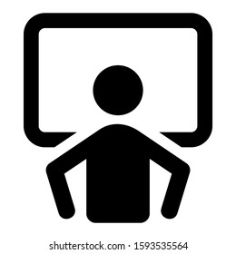 lecture icon isolated sign symbol vector illustration - high quality black style vector icons
