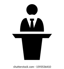 lecture icon isolated sign symbol vector illustration - high quality black style vector icons
