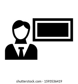 lecture icon isolated sign symbol vector illustration - high quality black style vector icons
