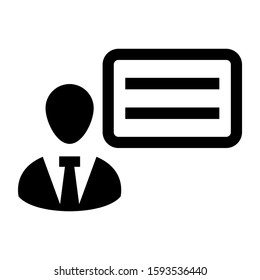 lecture icon isolated sign symbol vector illustration - high quality black style vector icons
