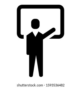 lecture icon isolated sign symbol vector illustration - high quality black style vector icons
