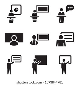 lecture icon isolated sign symbol vector illustration - Collection of high quality black style vector icons
