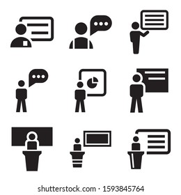 lecture icon isolated sign symbol vector illustration - Collection of high quality black style vector icons

