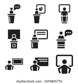 lecture icon isolated sign symbol vector illustration - Collection of high quality black style vector icons
