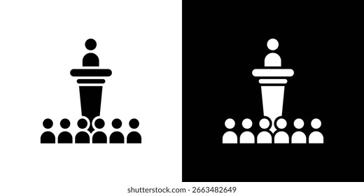 Lecture icon symbol sign, vector, eps 10