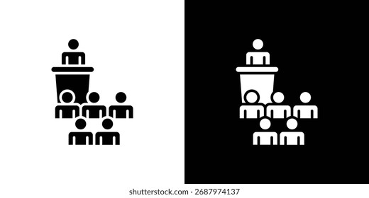 Ícone de lição, gráficos vetoriais em estilo preenchido