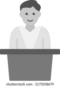 Lecture icon vector image. Can also be used for School and Geometric Tools. Suitable for mobile apps, web apps and print media.