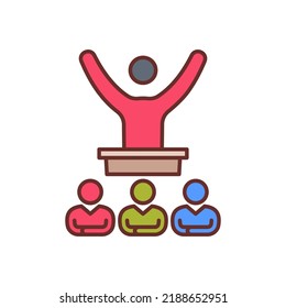 Lecture icon in vector. Logotype