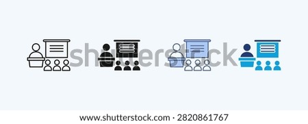 Lecture Multiple Style Icon Collection