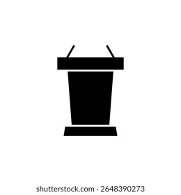 lecture podium, podium, conference, presentation icon
