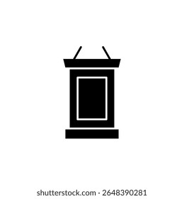 lecture podium, podium, conference, presentation icon