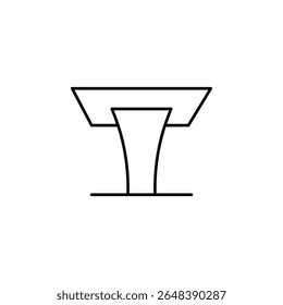lecture podium, podium, conference, presentation icon