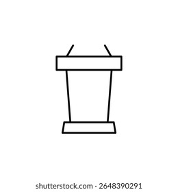 lecture podium, podium, conference, presentation icon