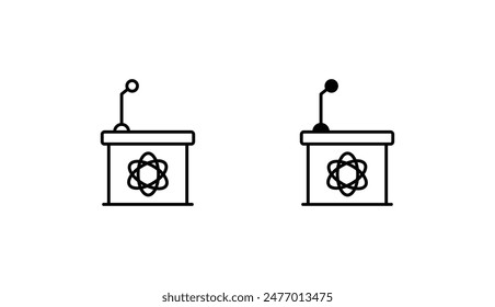 Diseño de icono de podio con fondo blanco ilustración de stock