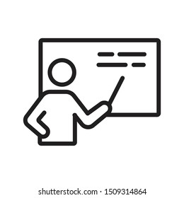 lecture thin line vector icon