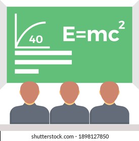 lecture vector colour flat icon