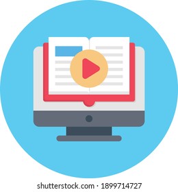 lecture vector colour flat icon
