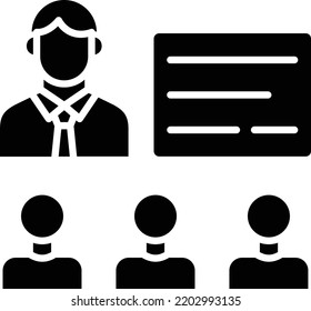 Lecture vector icon. Can be used for printing, mobile and web applications.