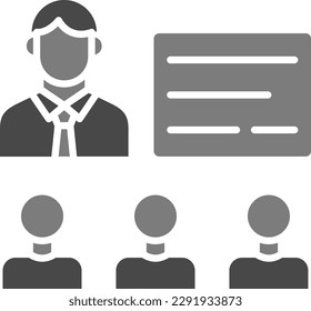 Lecture vector icon. Can be used for printing, mobile and web applications.