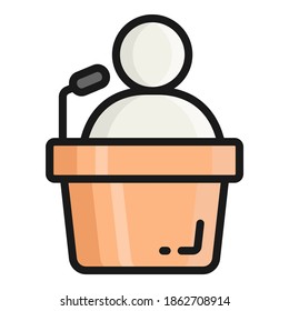 lecture vector icon, school and education icon