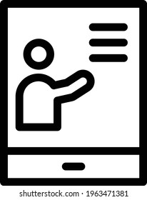 lecture vector thin line icon