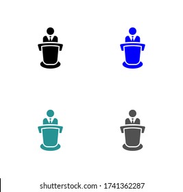 lecturer icon stock vector illustration flat design.