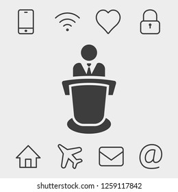 lecturer icon vector
