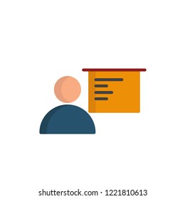 lecturer icon vector. job and profession flat icon