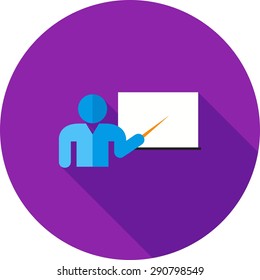 Lecturer, professor, tutor icon vector image. Can also be used for education, academics and science. Suitable for use on web apps, mobile apps and print media.