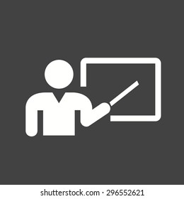 Lecturer, Professor, Tutor Icon Vector Image. Can Also Be Used For Education, Academics And Science. Suitable For Use On Web Apps, Mobile Apps And Print Media.