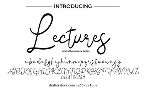 Lectures - Elegant Script Font for Smooth Handwritten Design and Creative Typography