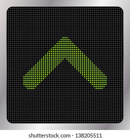 Led up arrow icon / button - graphic design element