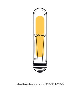 led bulb electricity icon isolated