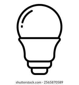 Led Bulb Icon Element For Design